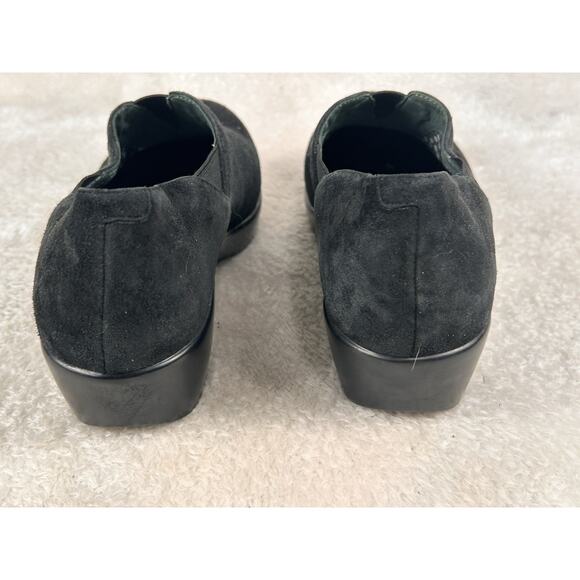 Dansko Clog Suede Leather Women's Slip On Comfort Heel Shoe Size 39 Black - Picture 5 of 8